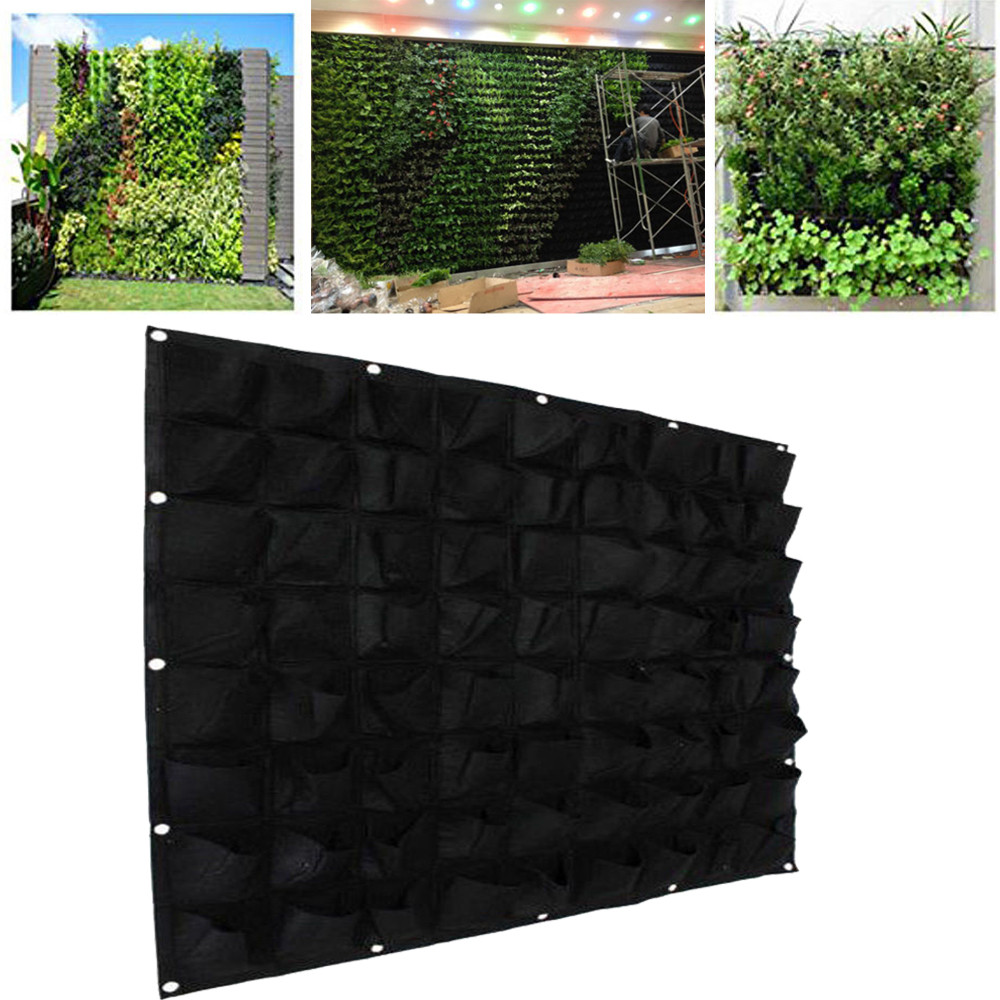 Best ideas about Hanging Wall Planters Outdoor
. Save or Pin 72 Pockets outdoor Vertical Greening Hanging Wall Garden Now.