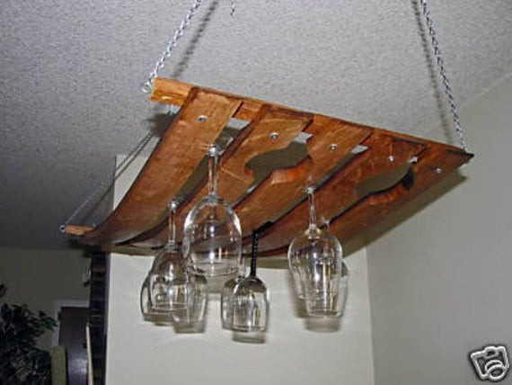 Best ideas about Hanging Wine Glass Rack DIY
. Save or Pin Items similar to Oak Hanging Wine Glass Stemware made with Now.