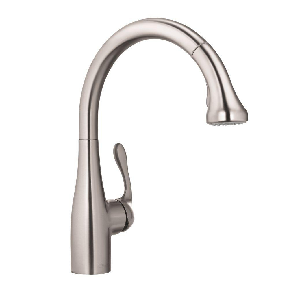 Best ideas about Hansgrohe Bathroom Faucet
. Save or Pin Hansgrohe Allegro E Single Handle Pull Out Sprayer Kitchen Now.