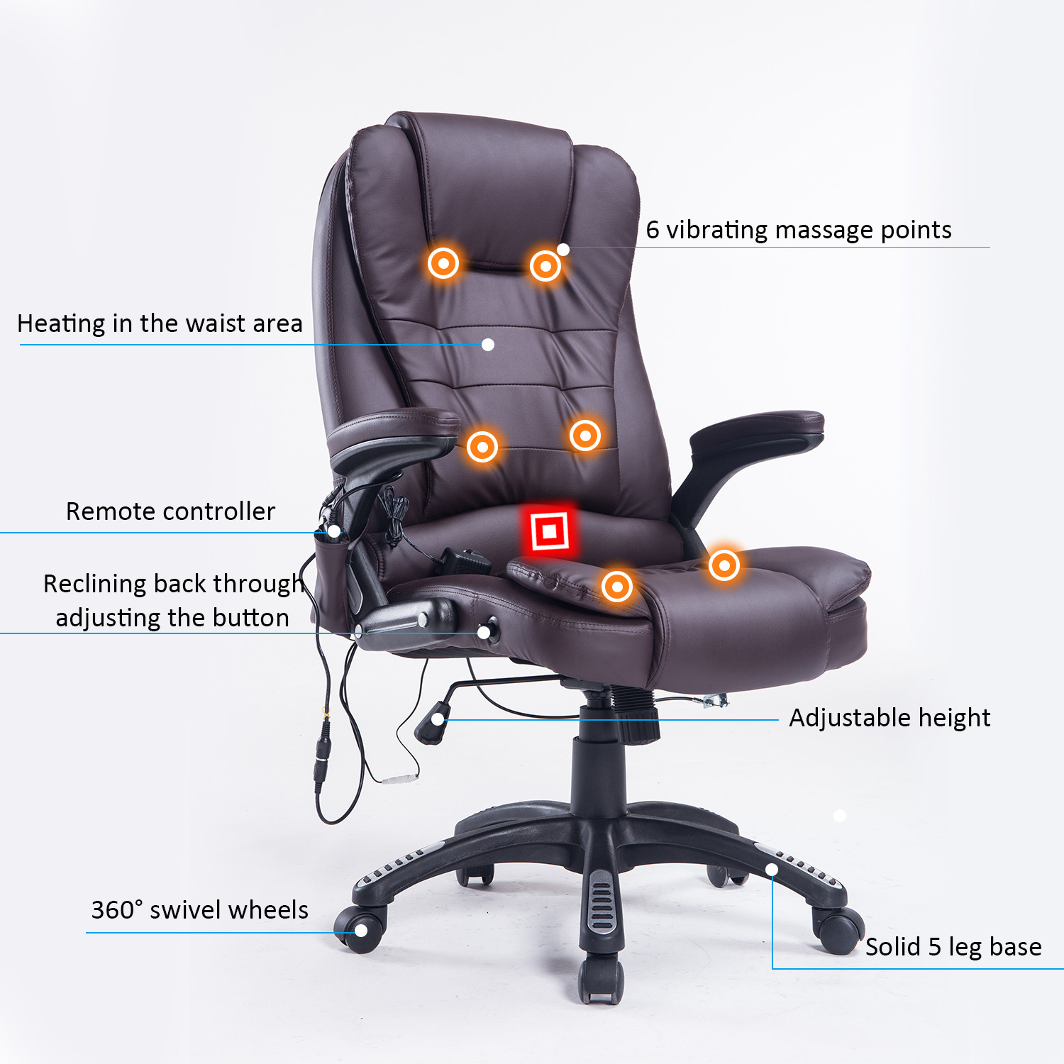 Best ideas about Heated Office Chair
. Save or Pin Home fice puter Desk Massage Chair Executive Now.