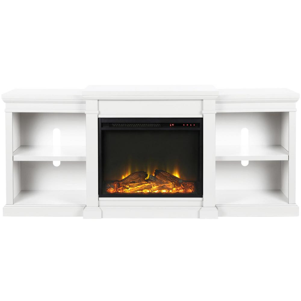 Best ideas about Home Depot Electric Fireplace Tv Stand
. Save or Pin Ameriwood Home Paynes White 70 in TV Stand with Electric Now.