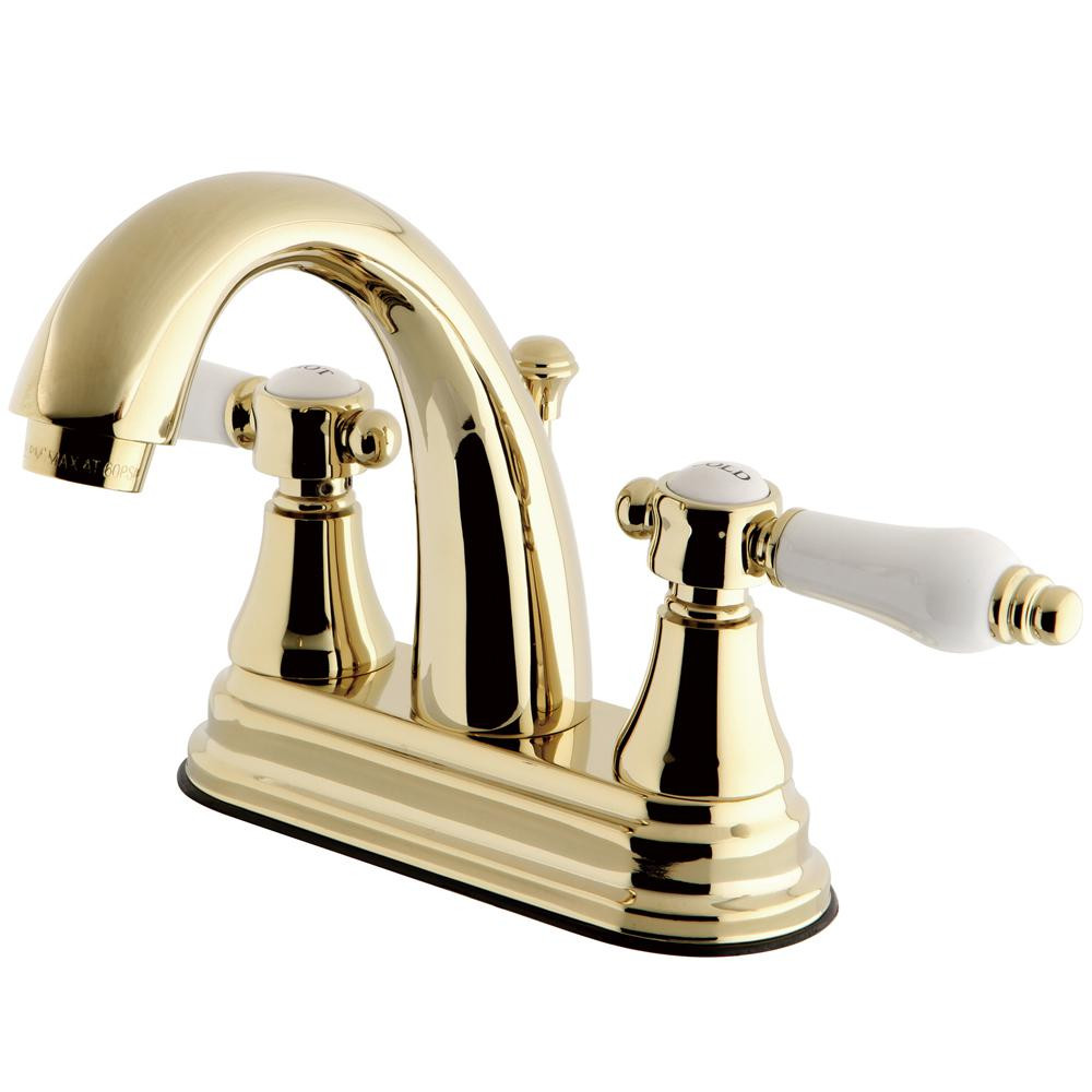 Best ideas about Home Depot Faucets Bathroom
. Save or Pin Kingston Brass English Porcelain 4 in Centerset 2 Handle Now.