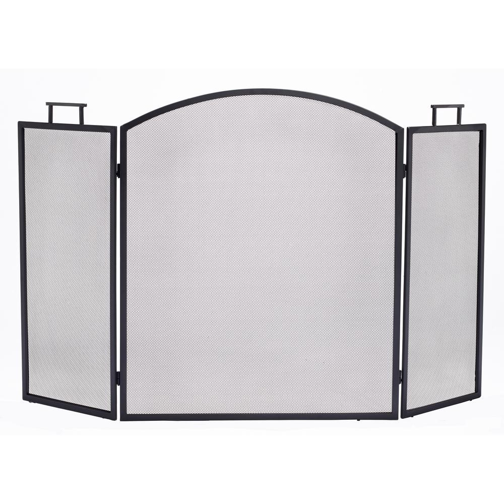 Best ideas about Home Depot Fireplace Screen
. Save or Pin Pleasant Hearth Classic Black Steel 3 Panel Fireplace Now.