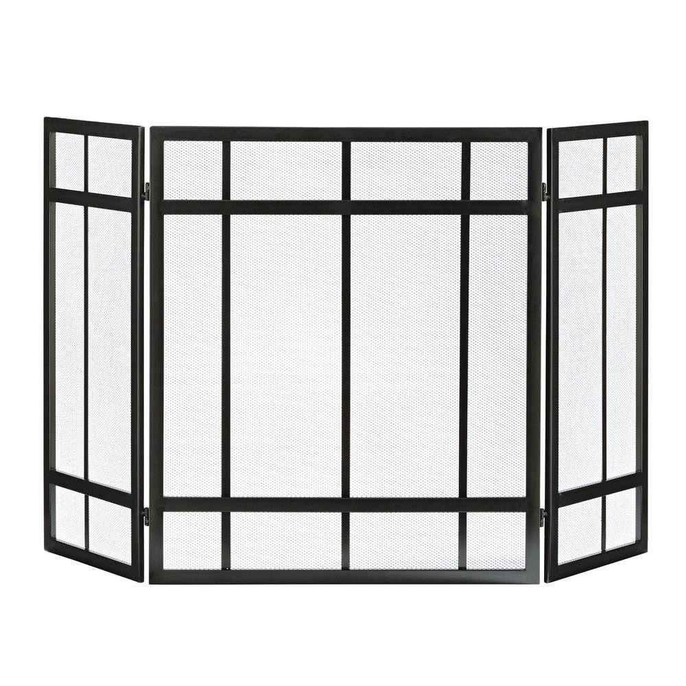 Best ideas about Home Depot Fireplace Screen
. Save or Pin Pleasant Hearth Mission Style 3 Panel Fireplace Screen Now.