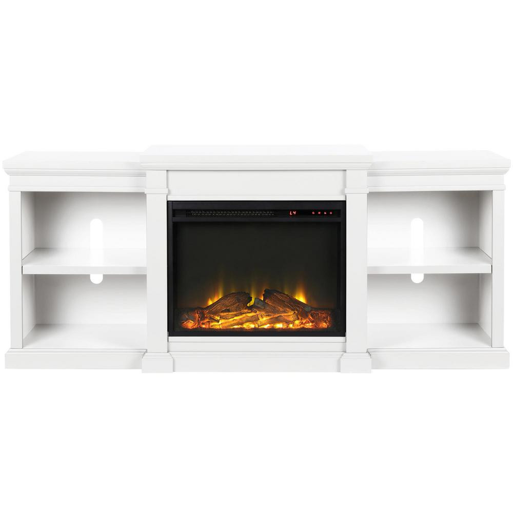 Best ideas about Home Depot Fireplace Tv Stands
. Save or Pin Ameriwood Home Paynes White 70 in TV Stand with Electric Now.
