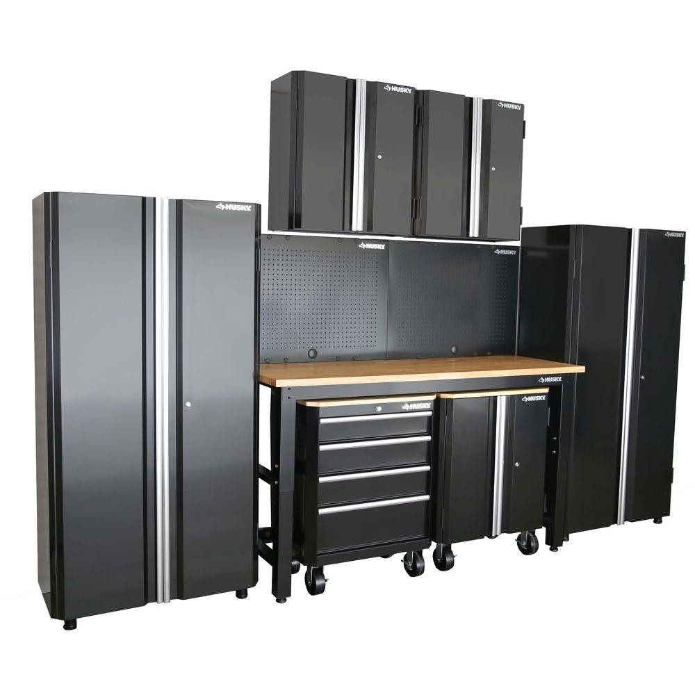 Best ideas about Home Depot Garage Storage Cabinet
. Save or Pin Husky 98 in H x 145 in W x 24 in D Steel Garage Cabinet Now.