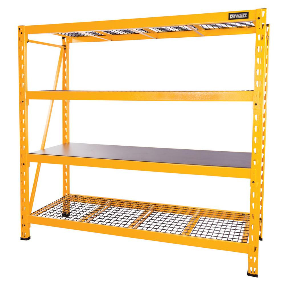 Best ideas about Home Depot Garage Storage Racks
. Save or Pin DEWALT 72 in H x 77 in W x 24 in D 4 Shelf Steel Now.