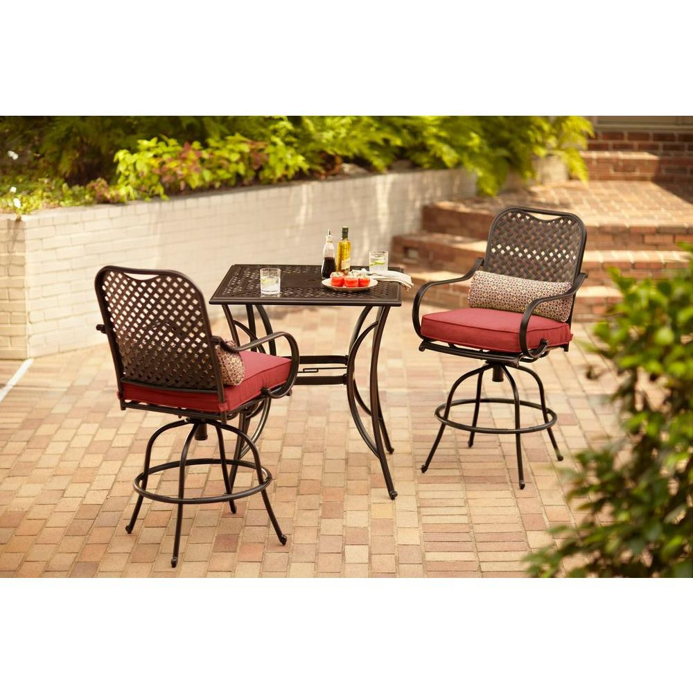 Best ideas about Home Depot Patio Dining Sets
. Save or Pin Hampton Bay Fall River 3 Piece Bar Height Patio Dining Set Now.