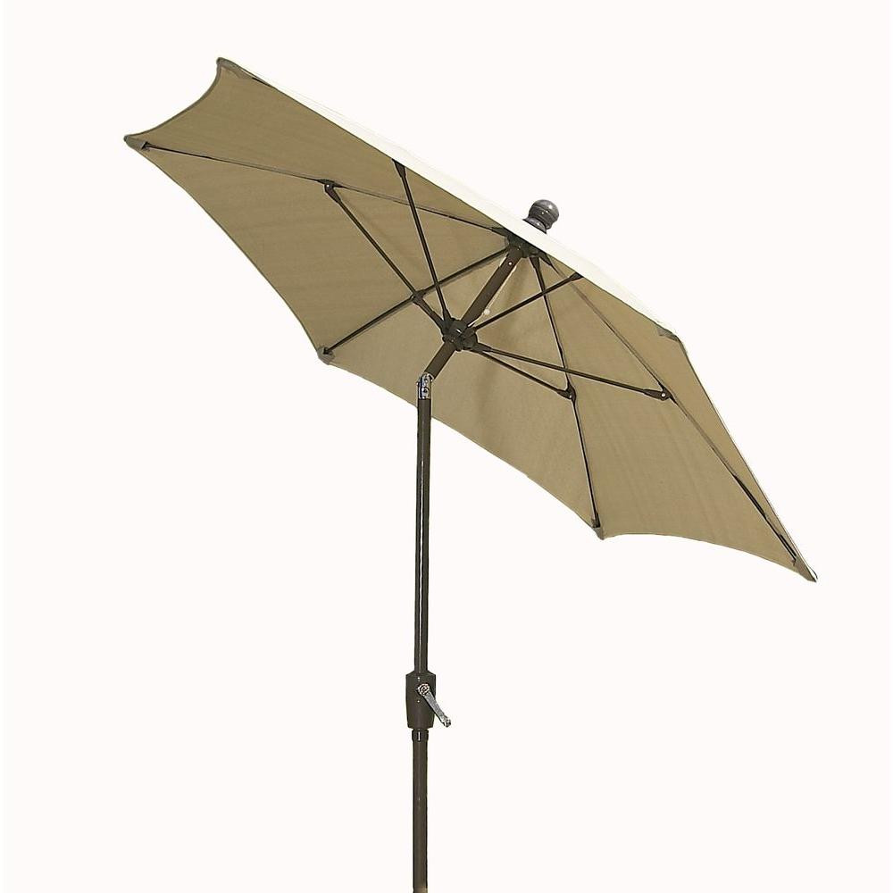 Best ideas about Home Depot Patio Umbrellas
. Save or Pin Hampton Bay Belleville 8 ft Patio Umbrella in Tan Now.