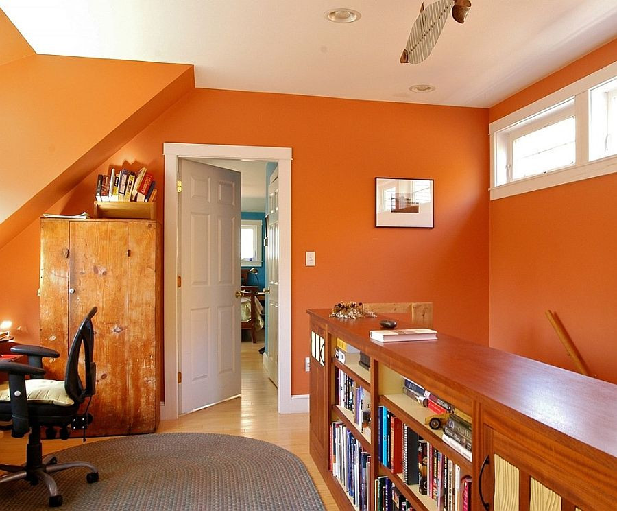 Best ideas about Home Office Colors
. Save or Pin Hot Trend 25 Vibrant Home fices with Bold Orange Brilliance Now.