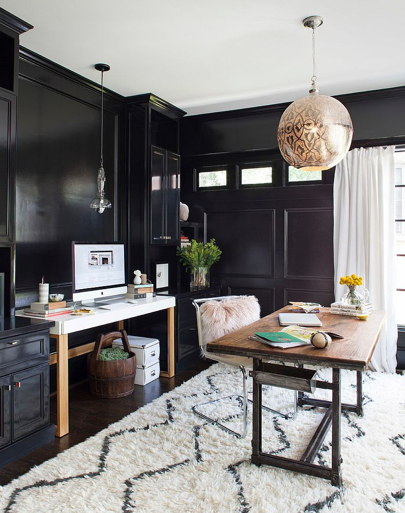 Best ideas about Home Office Design
. Save or Pin 30 Black and White Home fices That Leave You Spellbound Now.
