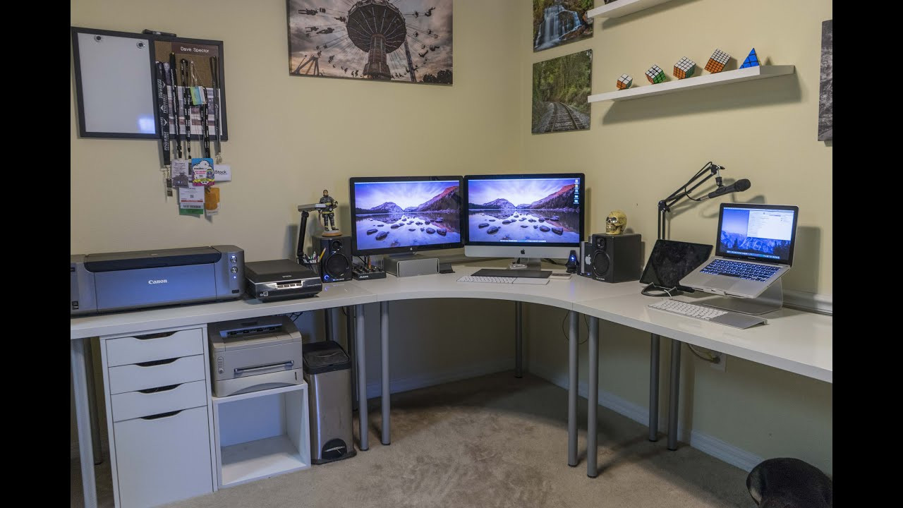 Best ideas about Home Office Setup
. Save or Pin Desk Setup tour 2016 graphers Home fice Now.