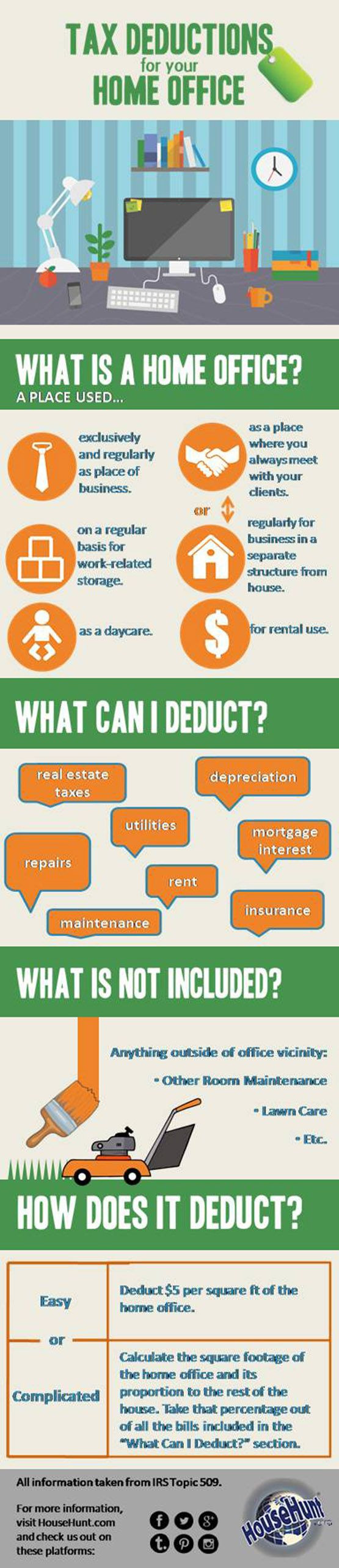 Best ideas about Home Office Tax Deduction
. Save or Pin Tax Deductions for a Home fice Infographic Visit our Now.