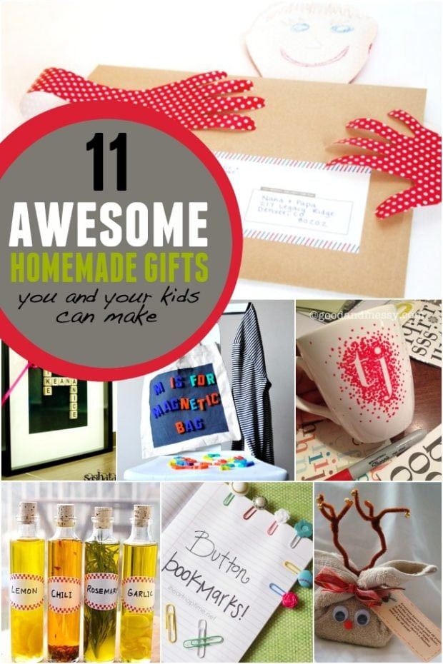 Best ideas about Homemade Christmas Gifts From Toddlers
. Save or Pin 11 Awesome Homemade Gifts You and Your Kids can Make Now.