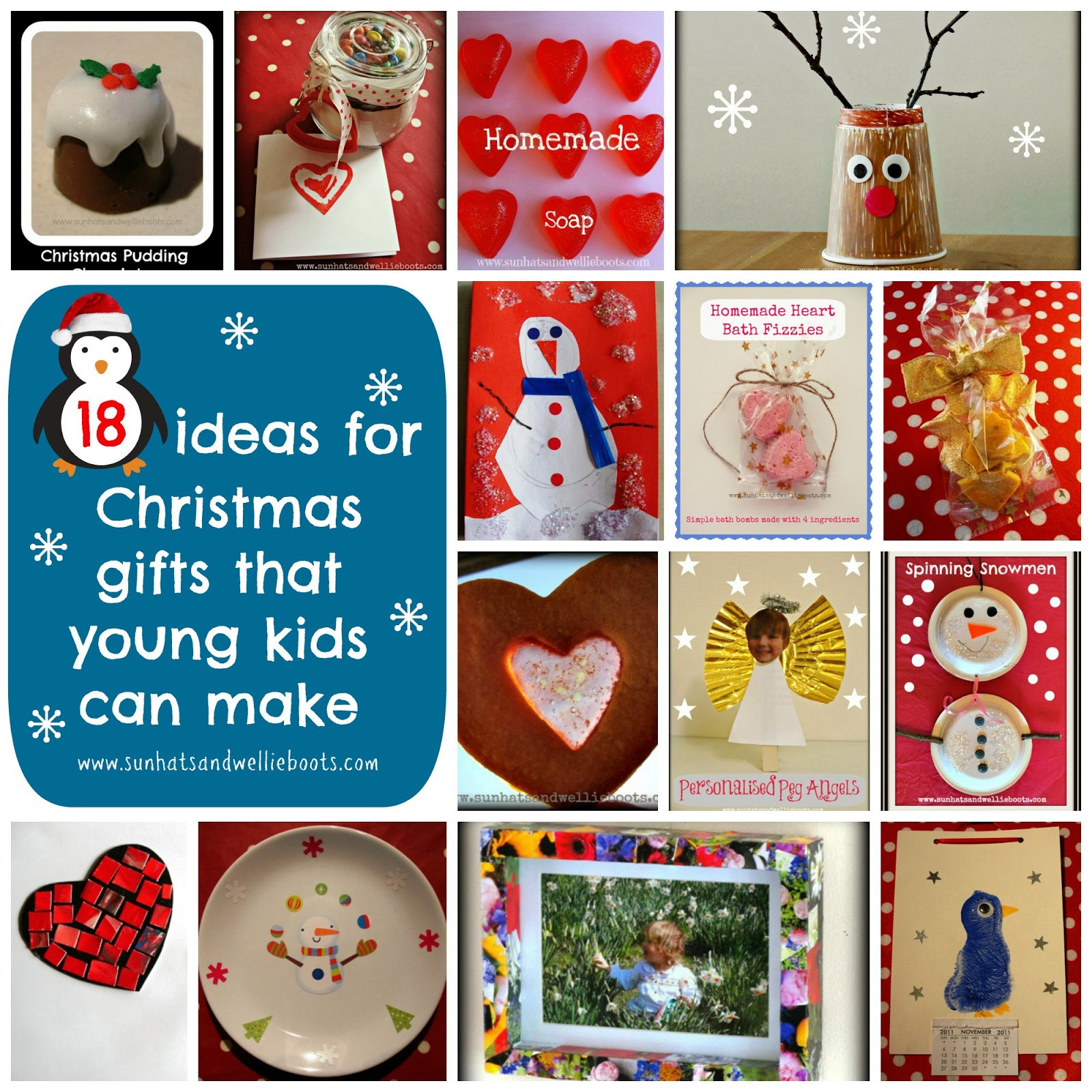 Best ideas about Homemade Christmas Gifts From Toddlers
. Save or Pin Sun Hats & Wellie Boots 18 Homemade Christmas Gifts That Now.