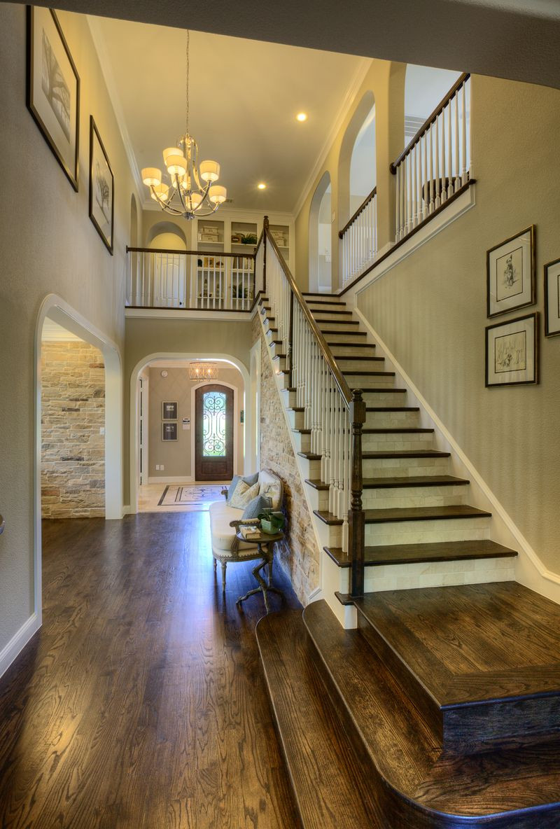 Best ideas about House With Staircase
. Save or Pin Stunning modern open floor plan with cascading staircase Now.