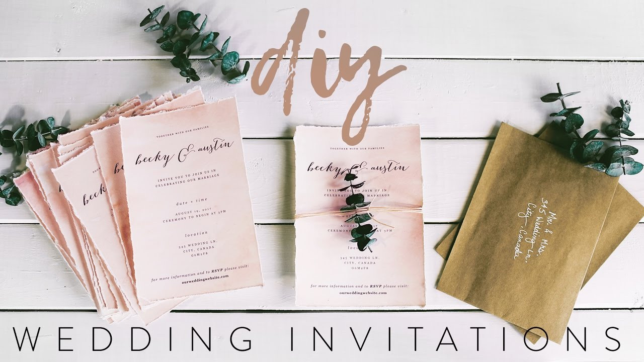 Best ideas about How To DIY Wedding Invitations
. Save or Pin DIY MY WEDDING INVITATIONS WITH ME Now.