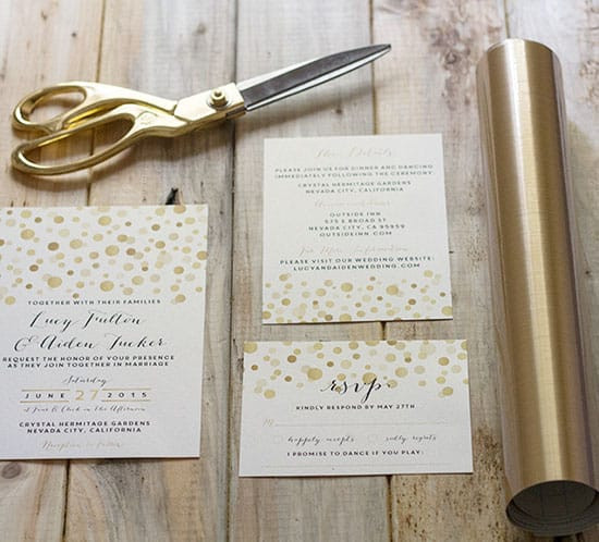 Best ideas about How To DIY Wedding Invitations
. Save or Pin How to add Gold to DIY Wedding Invitations Now.