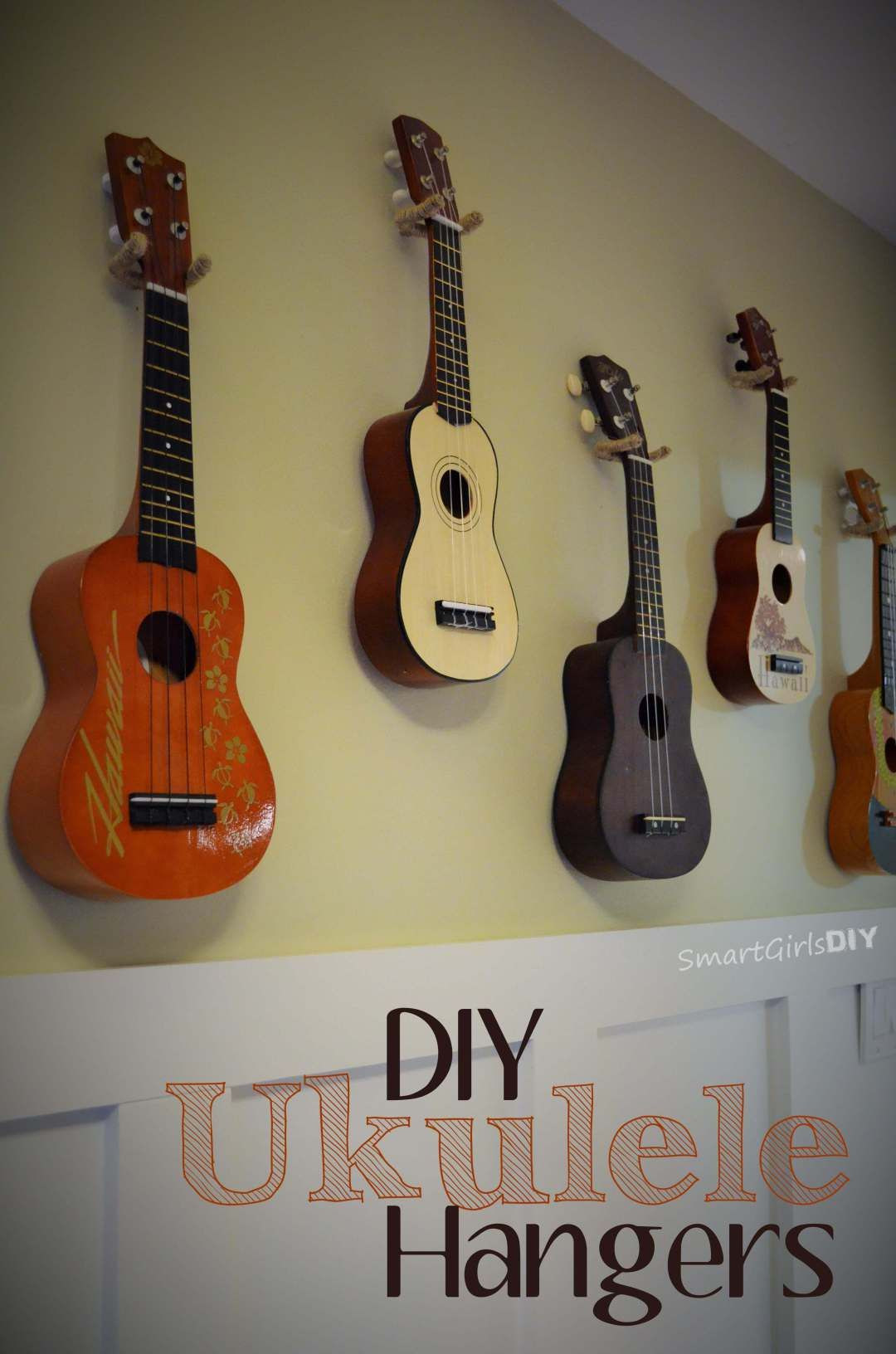 Best ideas about How To Hang A Guitar On The Wall DIY
. Save or Pin DIY Ukulele Hangers Interesting Ideas Now.