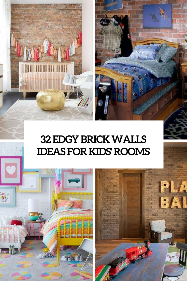 Best ideas about How To Ideas For Kids
. Save or Pin 32 Edgy Brick Walls Ideas For Kids Rooms DigsDigs Now.