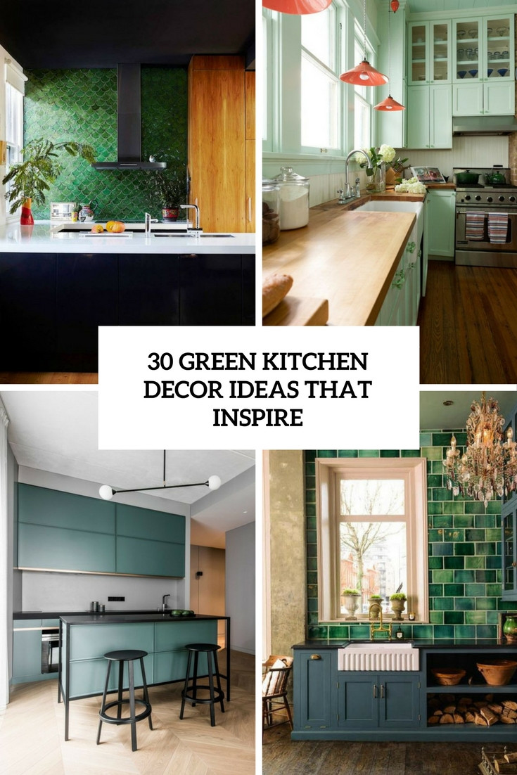 Best ideas about Ideas For Kitchen Decor
. Save or Pin 30 Green Kitchen Decor Ideas That Inspire DigsDigs Now.