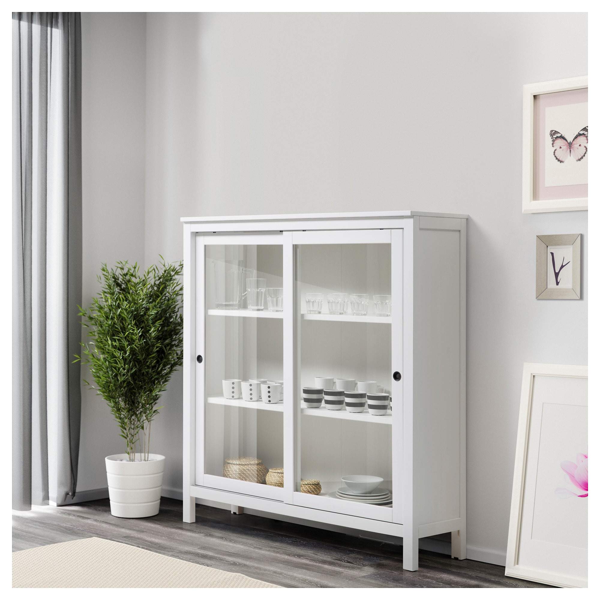 Best ideas about Ikea Cabinet Doors
. Save or Pin HEMNES Glass door cabinet White stain 120 x 130 cm IKEA Now.