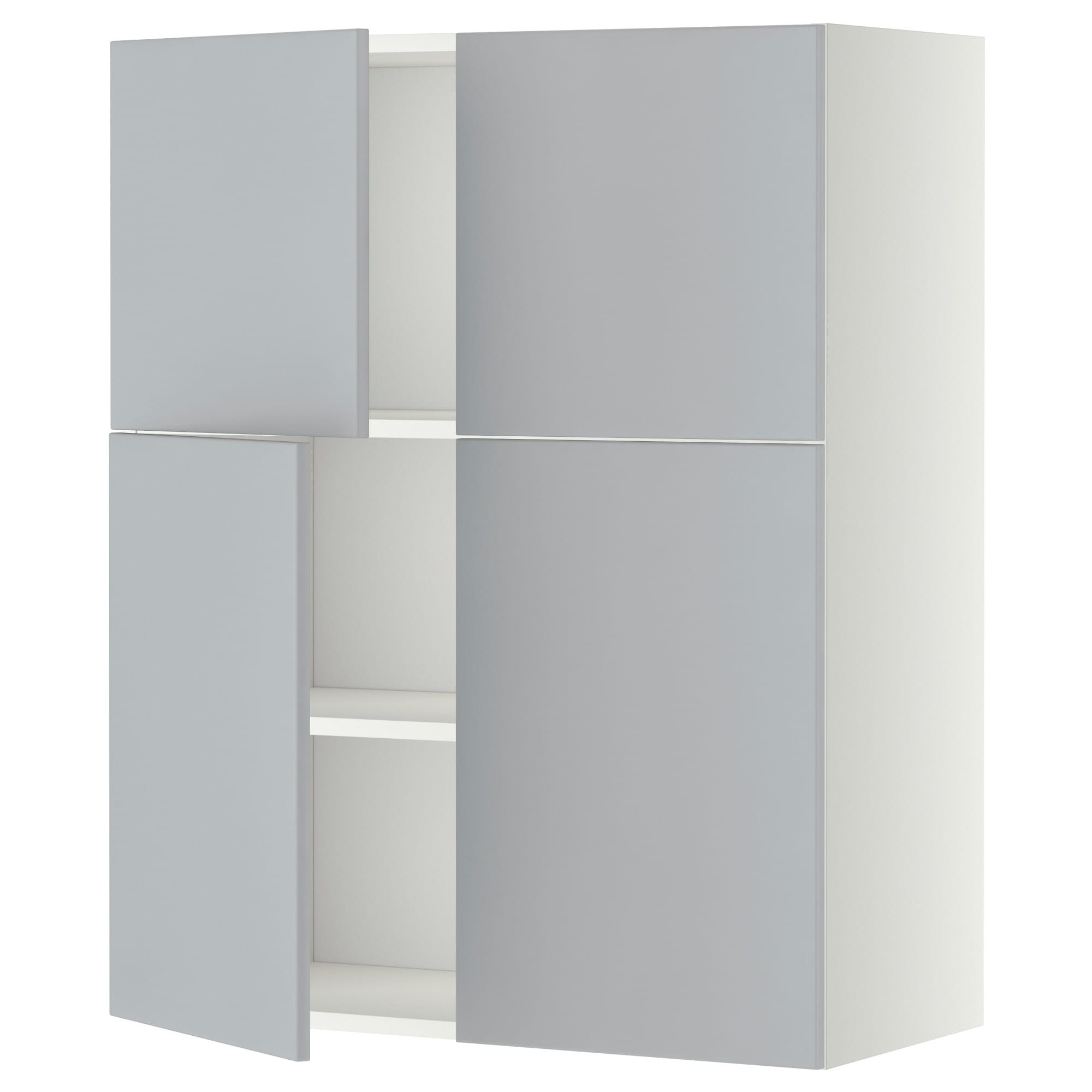 Best ideas about Ikea Cabinet Doors
. Save or Pin METOD Wall cabinet with shelves 4 doors White veddinge Now.