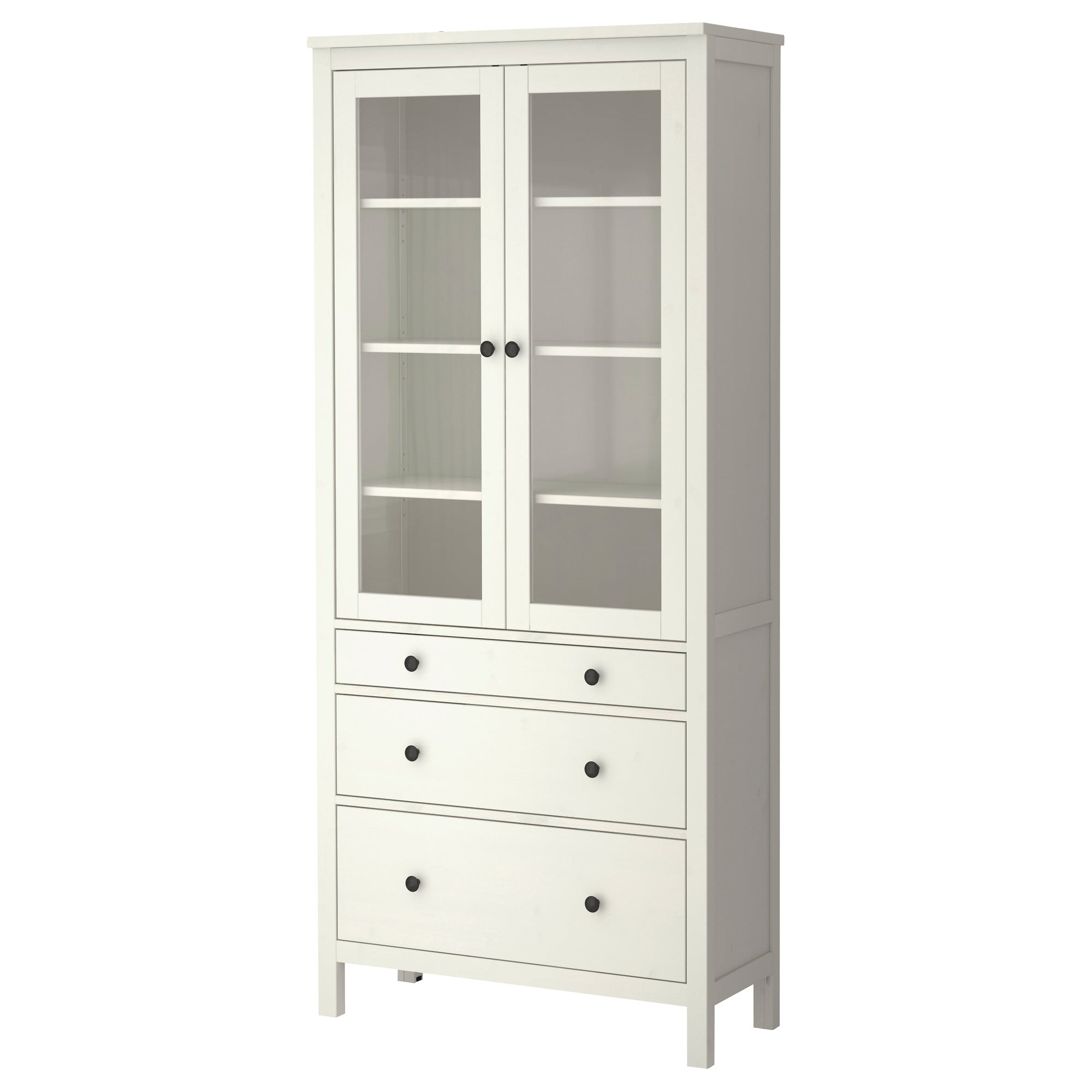 Best ideas about Ikea Cabinet Doors
. Save or Pin HEMNES Glass door cabinet with 3 drawers White stain Now.