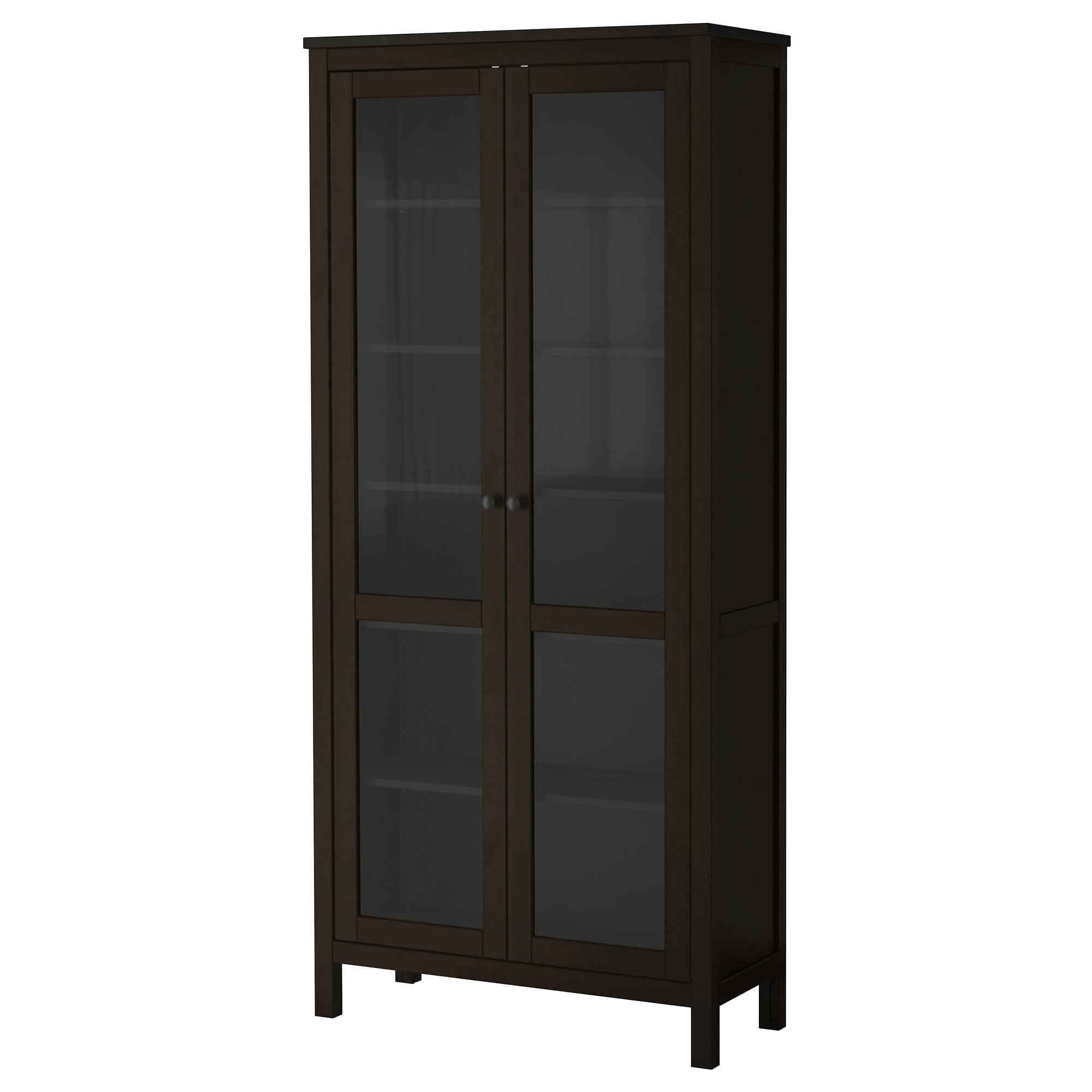 Best ideas about Ikea Cabinet Doors
. Save or Pin HEMNES Glass door cabinet Black brown 90x197 cm IKEA Now.