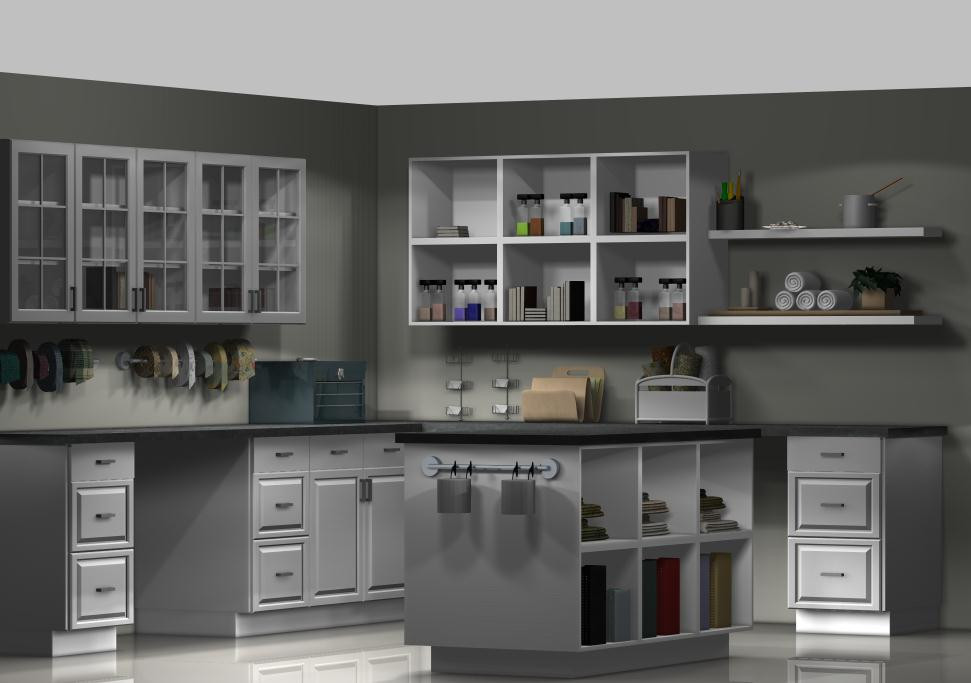 Best ideas about Ikea Craft Room Ideas
. Save or Pin An IKEA craft room with kitchen cabinets Now.