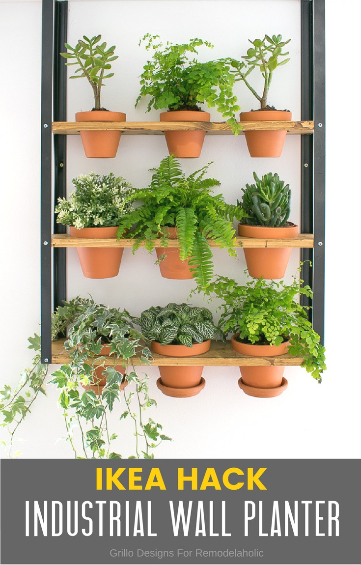 Best ideas about Ikea Outdoor Planters
. Save or Pin HYLLIS IKEA Hack Industrial Wall Planter • Grillo Designs Now.