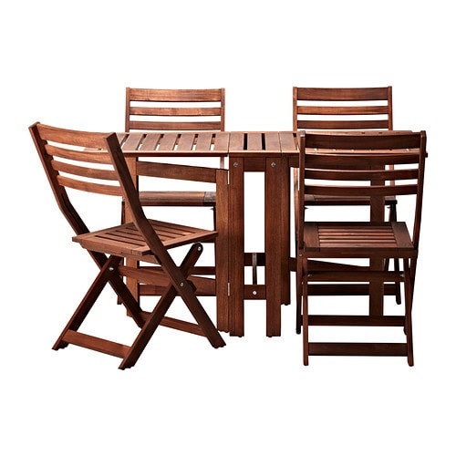 Best ideas about Ikea Patio Table
. Save or Pin ÄPPLARÖ Table and 4 folding chairs outdoor Äpplarö Now.