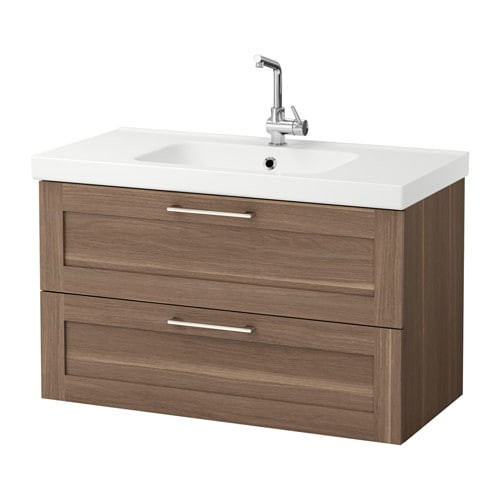 Best ideas about Ikea Sink Cabinet
. Save or Pin GODMORGON ODENSVIK Sink cabinet with 2 drawers walnut Now.