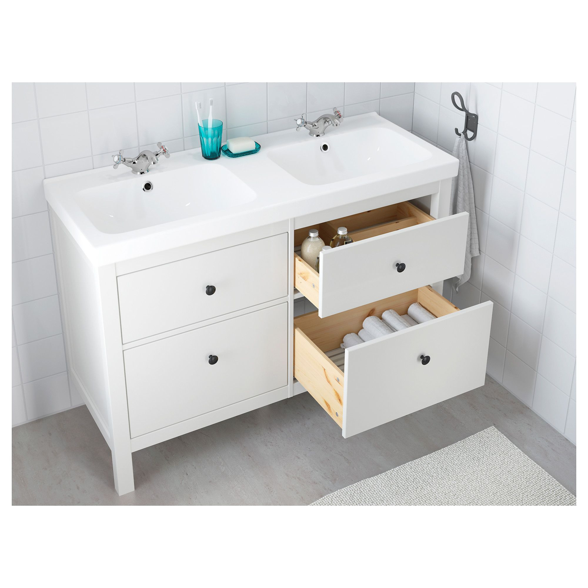 Best ideas about Ikea Sink Cabinet
. Save or Pin IKEA HEMNES ODENSVIK Sink cabinet with 4 drawers white Now.