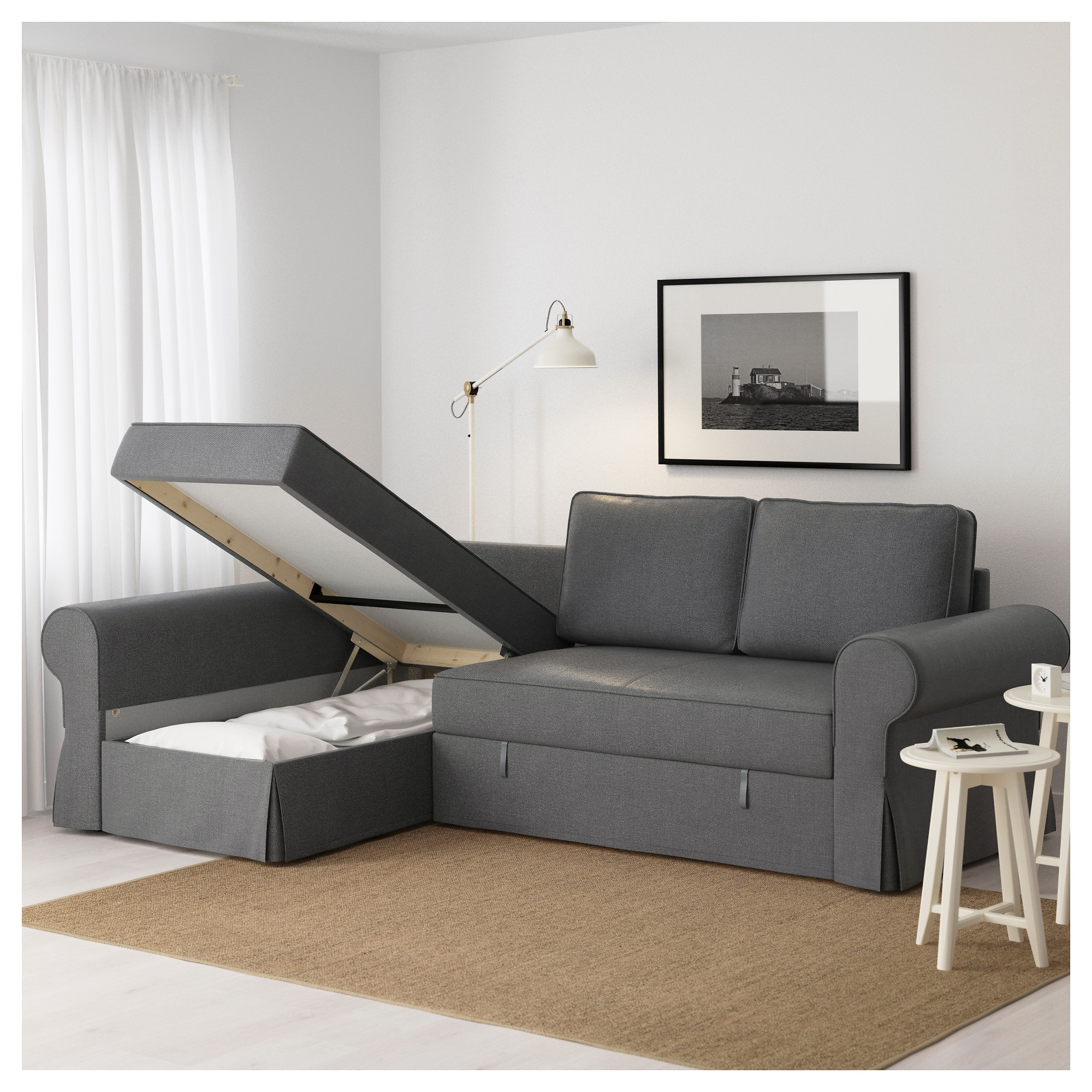 Best ideas about Ikea Sleeper Sofa
. Save or Pin BACKABRO Sofa bed with chaise longue Nordvalla dark grey Now.