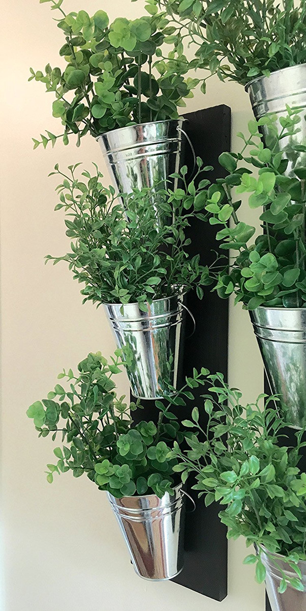 Best ideas about Indoor Wall Planters
. Save or Pin Vertical Indoor Wall Planter With Galvanized Steel Pots Now.