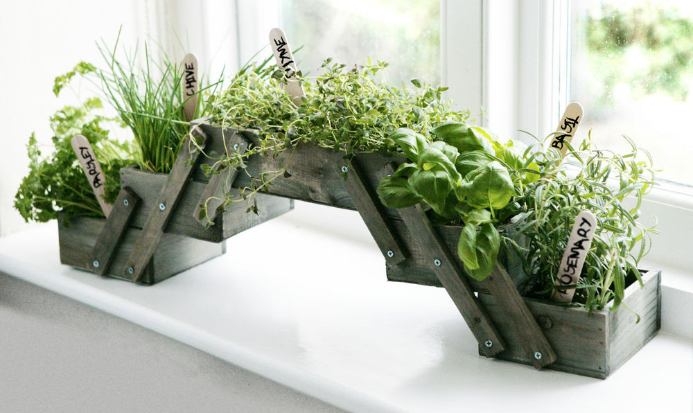 Best ideas about Indoor Window Planter
. Save or Pin Shabby Chic Folding Wooden Herb Planter Kit Seeds Kitchen Now.