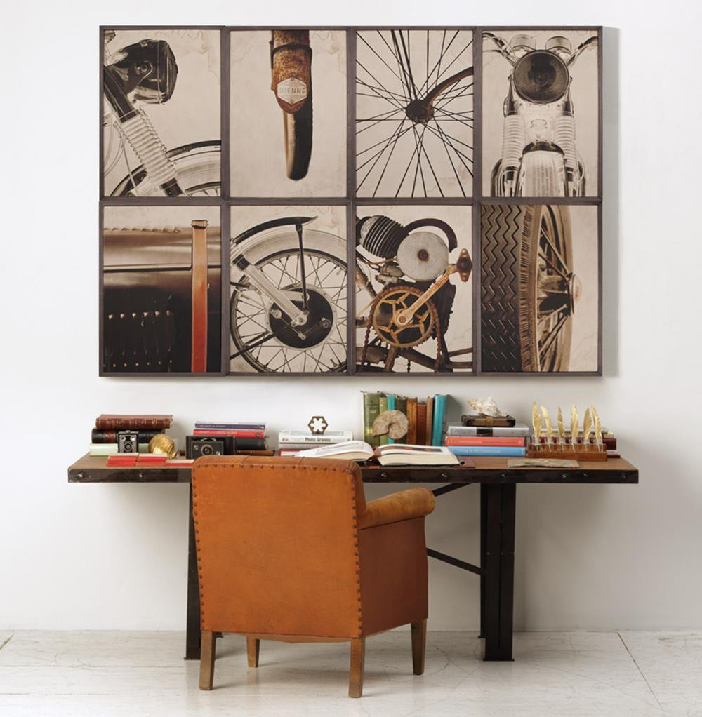 Best ideas about Industrial Wall Art
. Save or Pin BSA Motorcyle Wheel Industrial Loft Wall Art Framed Now.