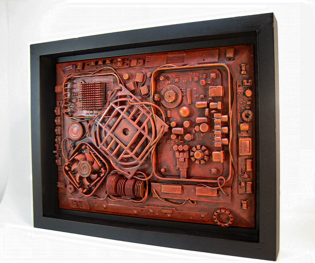 Best ideas about Industrial Wall Art
. Save or Pin Industrial wall art 11x14 Unique puter steampunk sculpture Now.