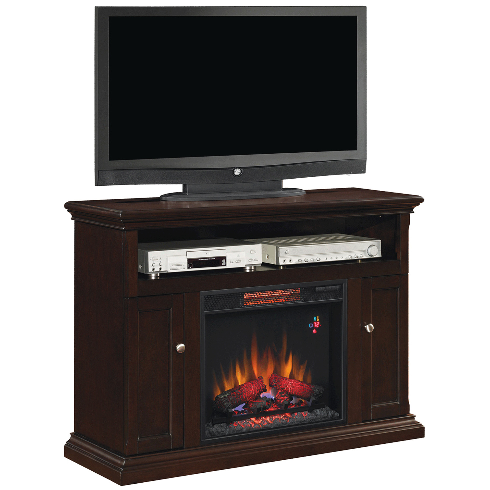 Best ideas about Infrared Fireplace Tv Stand
. Save or Pin Cannes TV Stand for TVs up to 50" with 23" Infrared Quartz Now.
