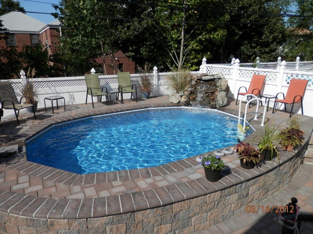 Best ideas about Inground Pool Deck Ideas
. Save or Pin semi inground pools with decks Now.