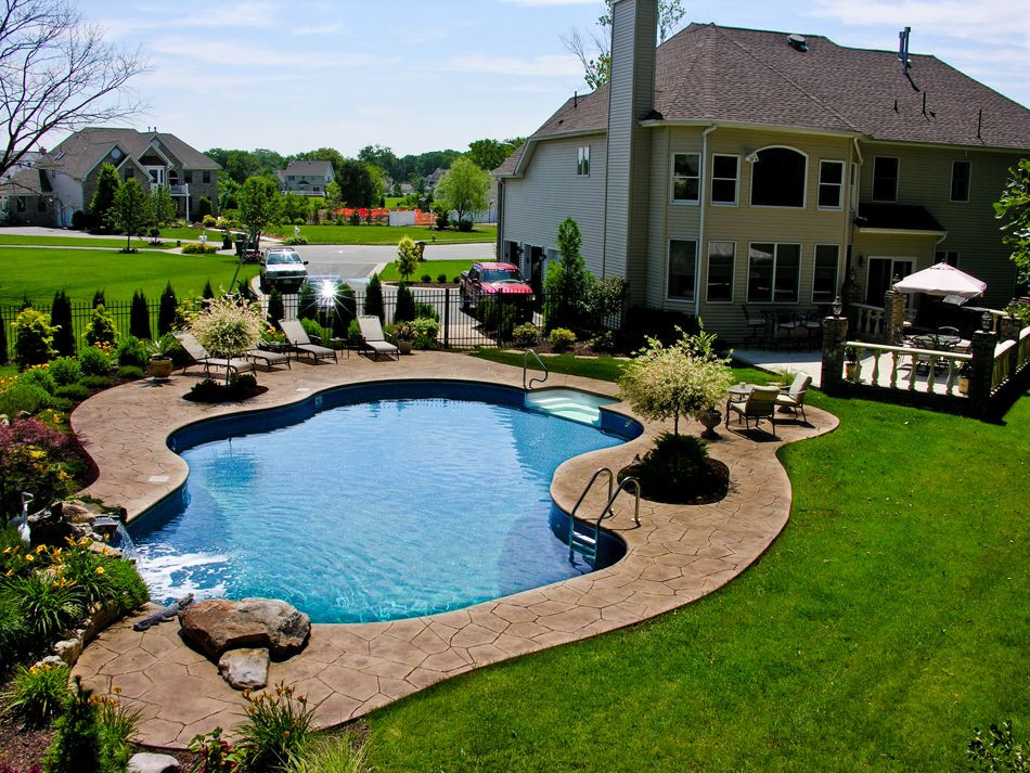 Best ideas about Inground Pool Landscaping Ideas
. Save or Pin Pool Town NJ inground swimming pools with pool landscaping Now.