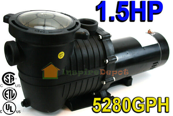 Best ideas about Inground Pool Pumps
. Save or Pin 1 5 HP 5280GPH In ground Swimming Pool Pump w Strainer UL Now.