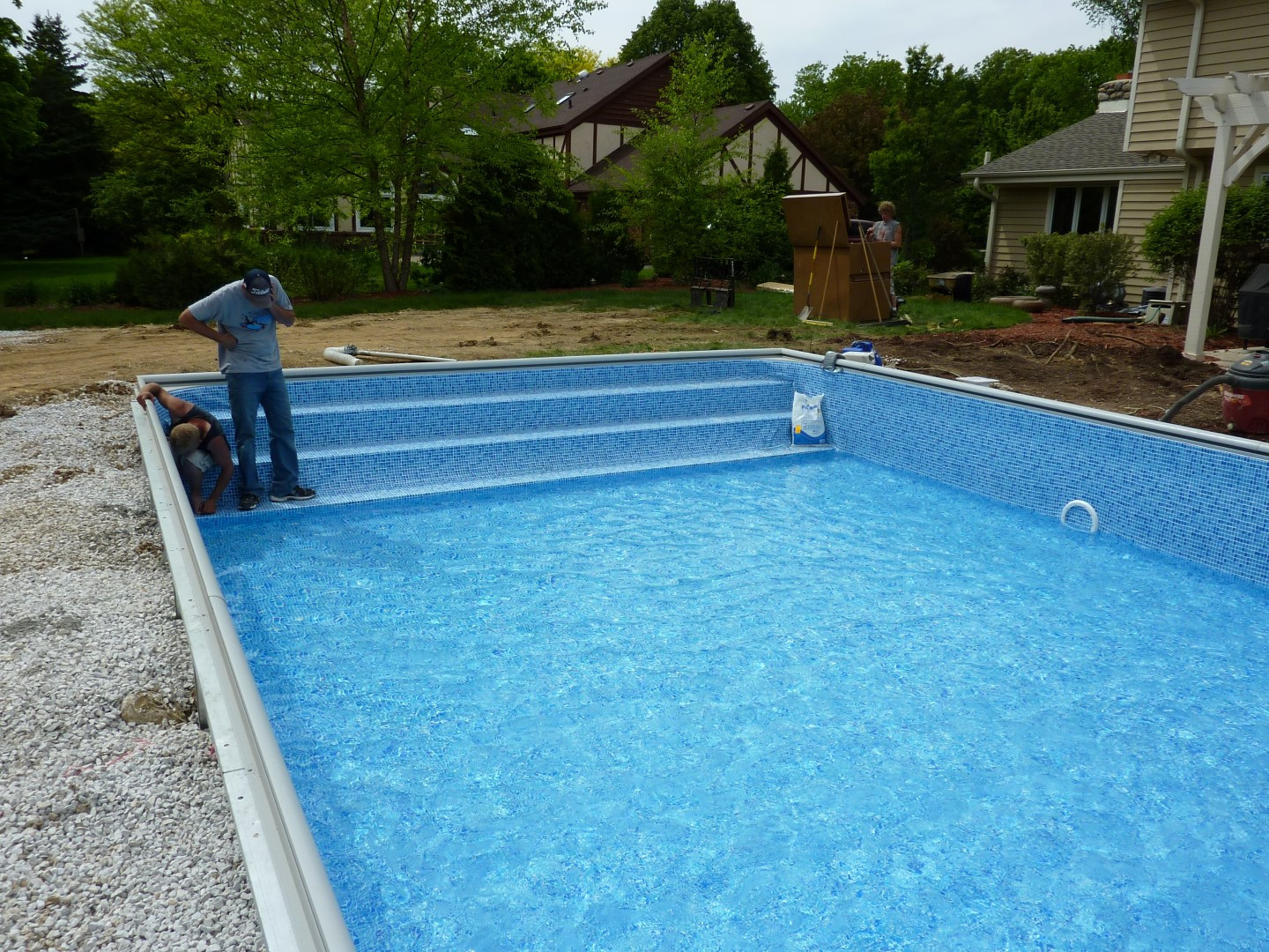 Best ideas about Inground Pool Steps Drop In
. Save or Pin Custom Inground Pool Steps made of Concrete Steel or Polymer Now.