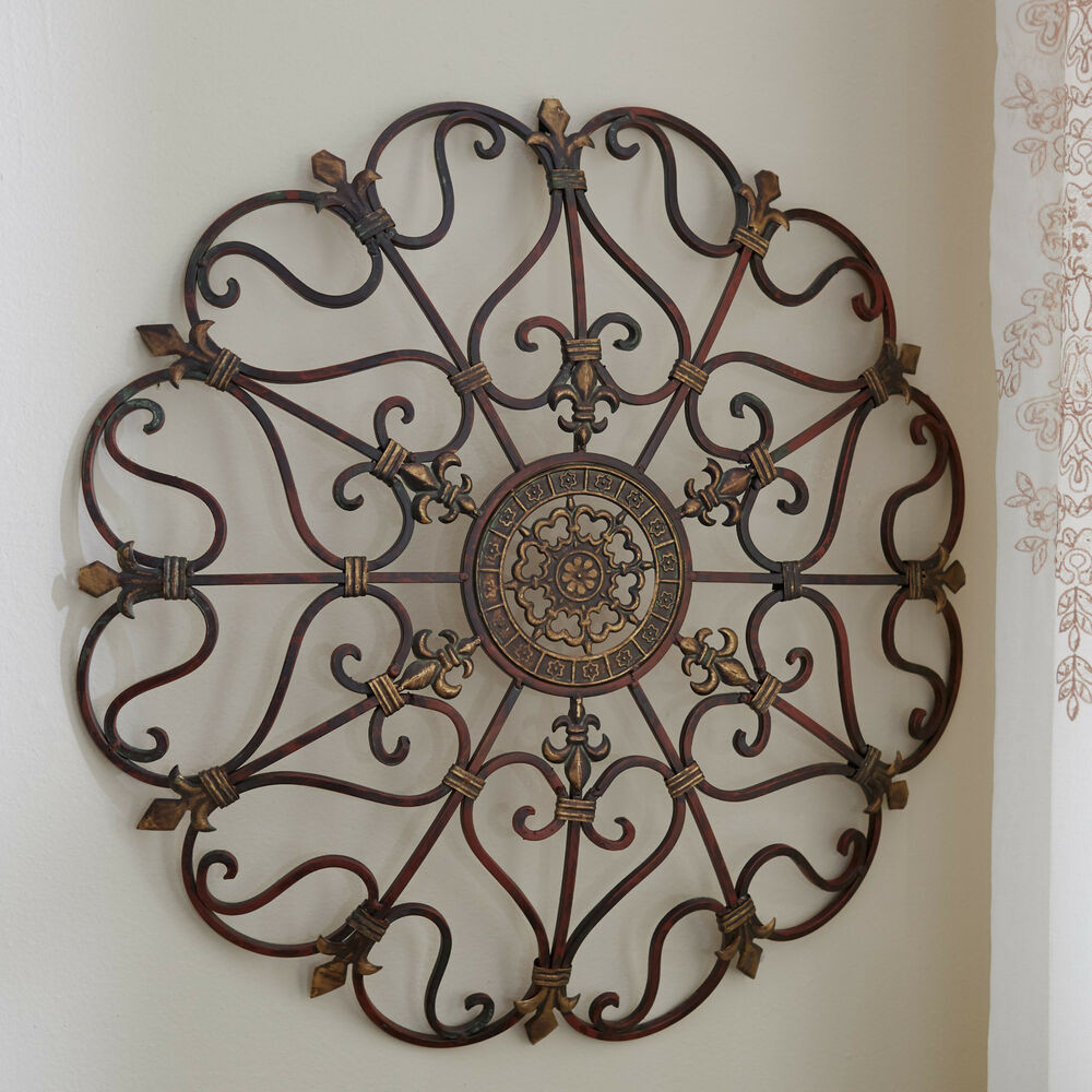 Best ideas about Iron Wall Art
. Save or Pin Round Wrought Iron Wall DECOR Scroll Fleur De Lis Antique Now.