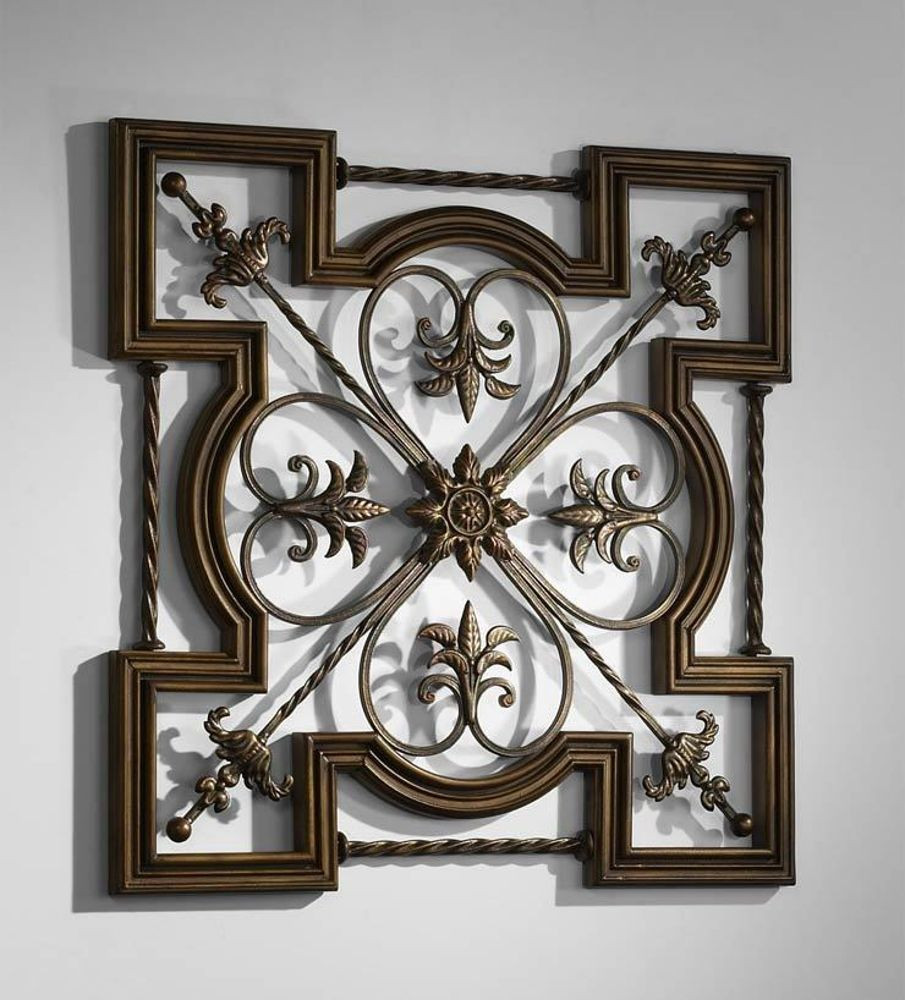Best ideas about Iron Wall Art
. Save or Pin Ornate Tuscan Old World Wrought Iron & Wood Fleur De Lis Now.