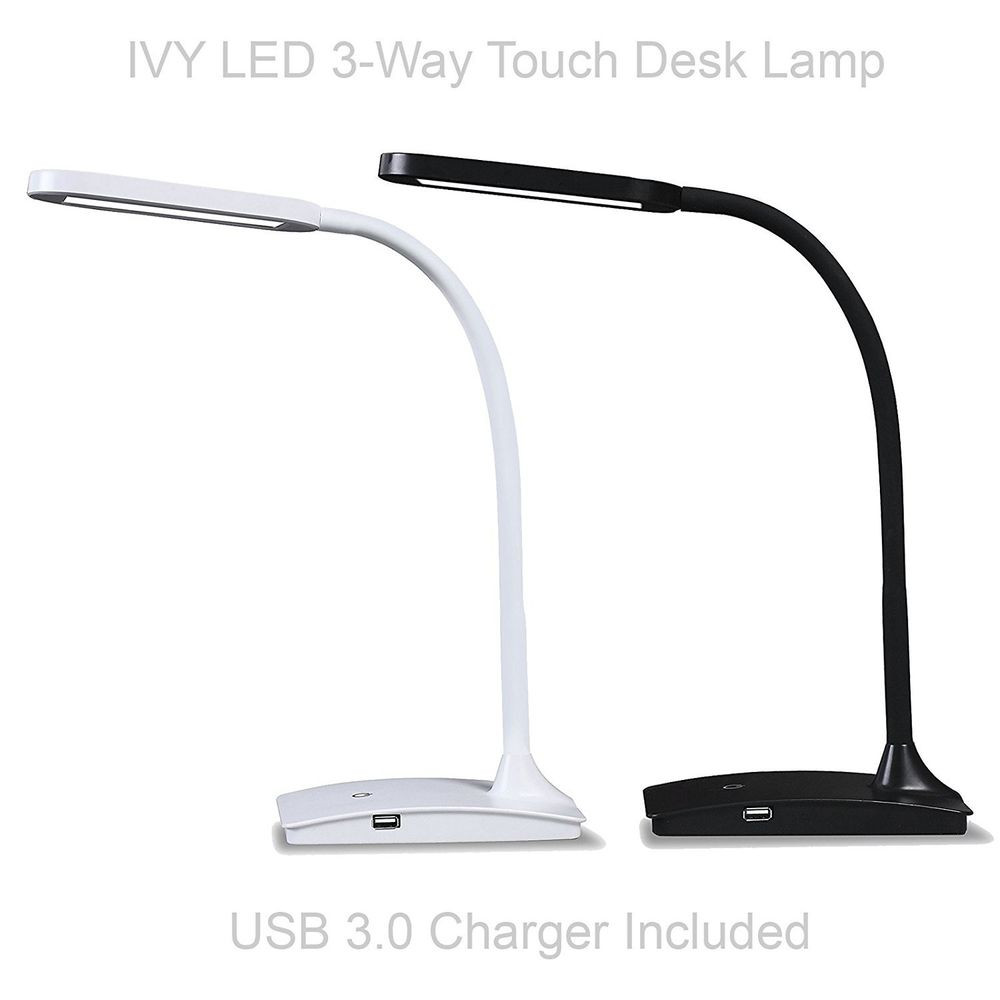 Best ideas about Ivy Led Usb Desk Lamp
. Save or Pin NEW IVY LED Desk Lamp w built in USB charger in Bk Wh or Now.