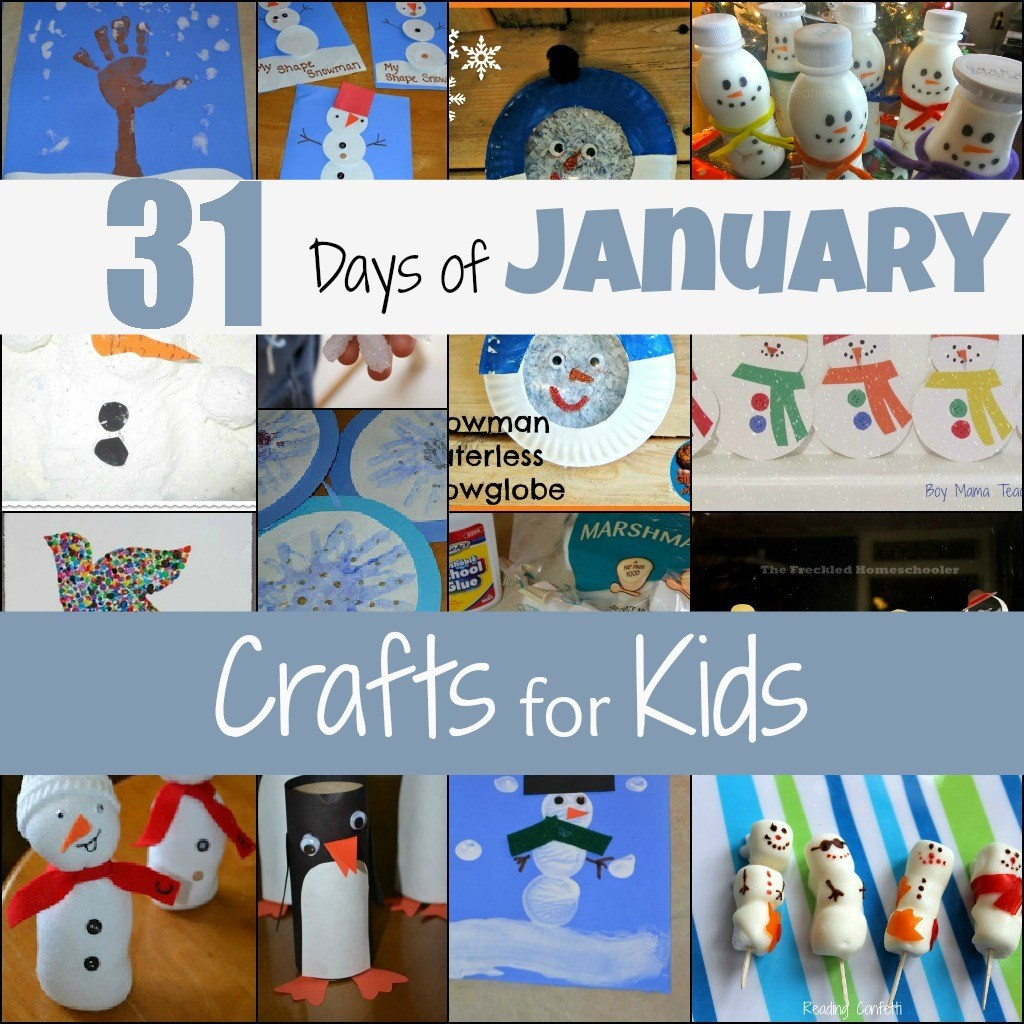 Best ideas about January Craft For Kids
. Save or Pin 31 Days of Kids Crafts – Lesson Plans Now.