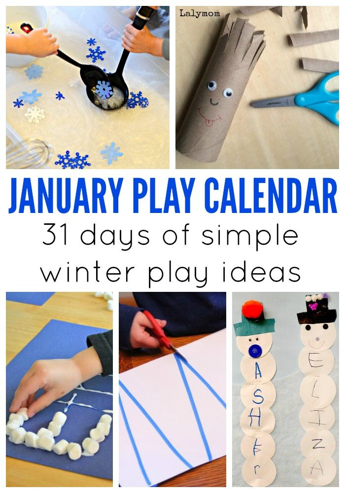 Best ideas about January Craft For Kids
. Save or Pin January Activities for Kids Monthly Play Calendar LalyMom Now.