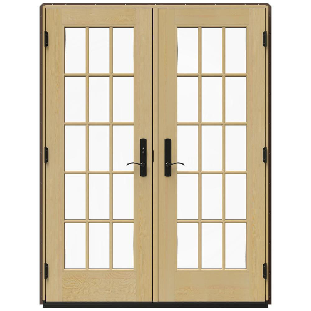 Best ideas about Jeld Wen Patio Door
. Save or Pin JELD WEN 60 in x 80 in W 4500 Brown Clad Wood Right Hand Now.